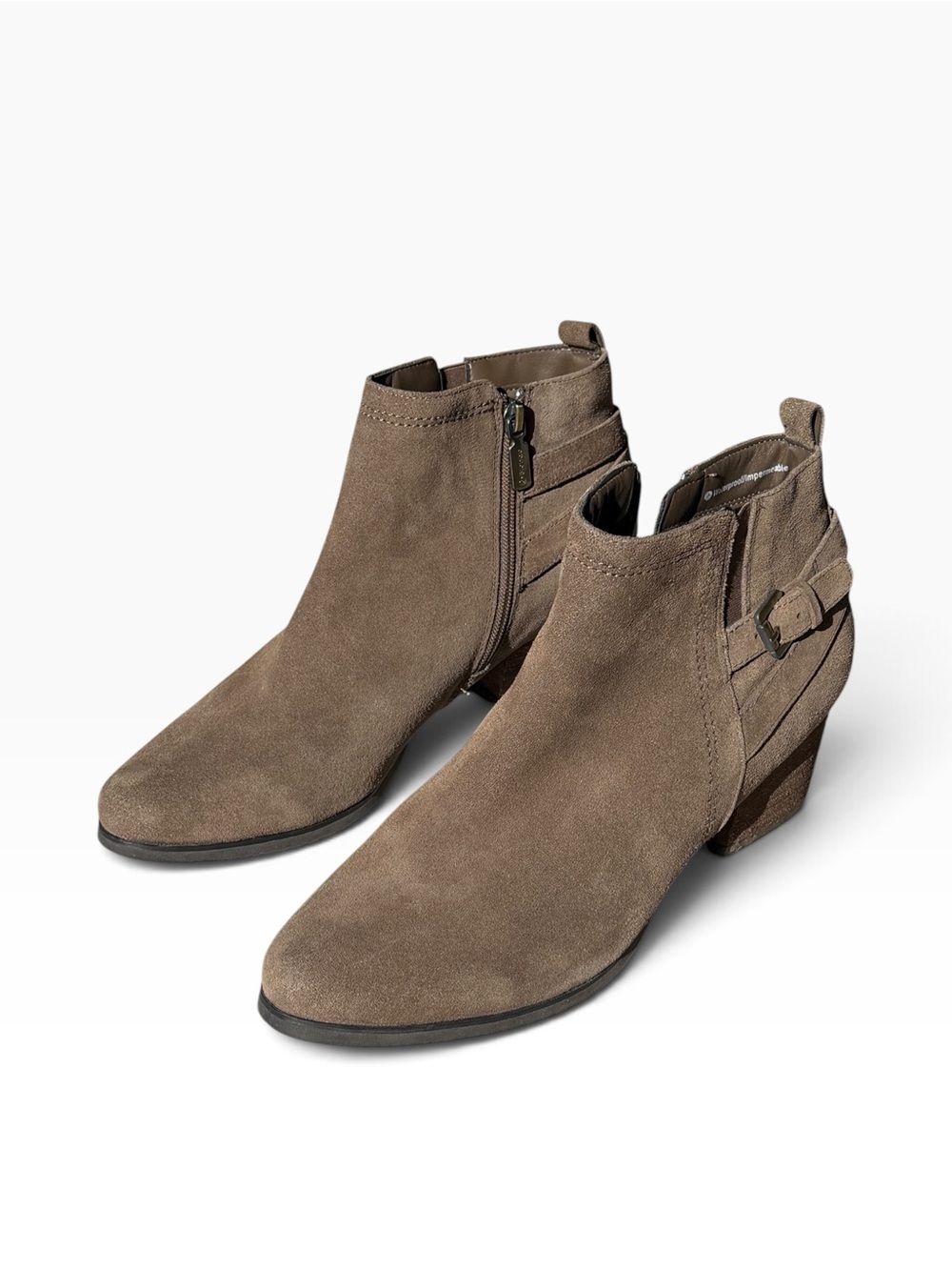 Blondo Tan Suede Waterproof Ankle Booties | Women’s Size 10M